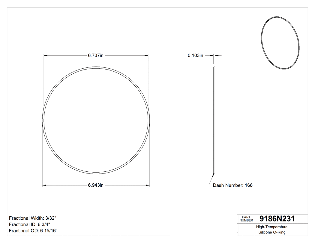 Technical drawing - 9186N231